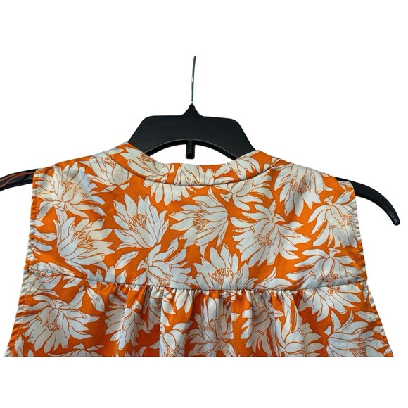 Alfani Sleeveless Blouse Women’s Plus Size 2XL V-Neck Hi Low Hem Turquoise - Picture 4 of 10